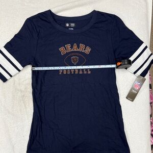 NFL women’s Chicago Bears Team Apparel Navy Football Tee